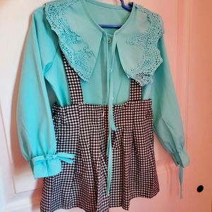 Girls suspender dress